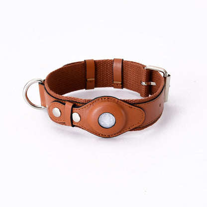 Leather Protective Cover for Airtag Pet Collar Tracker