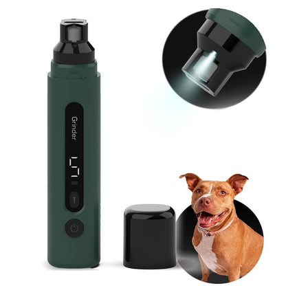 Electric Dog Nail Grinder and Cat Nail Trimmer - Rechargeable, Super Quiet with 5-Speed Settings for All Sizes of Pets