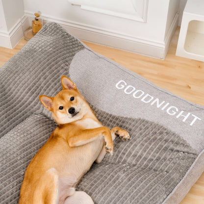 Large Thick Scratch-Resistant Spine Protection Dog Cushion Bed