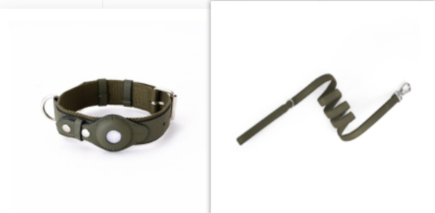 Leather Protective Cover for Airtag Pet Collar Tracker