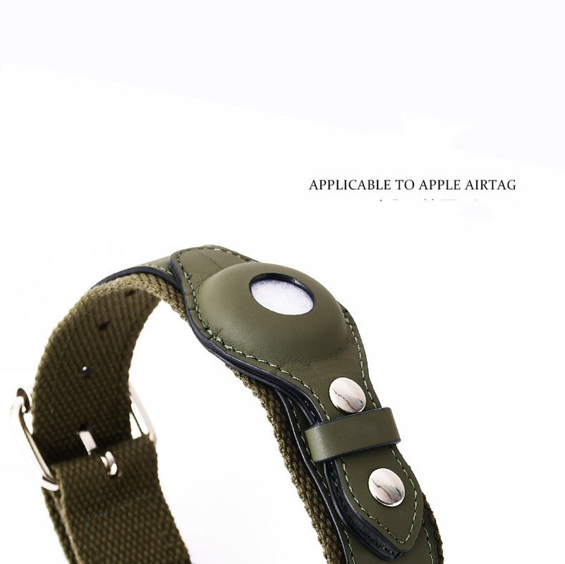Leather Protective Cover for Airtag Pet Collar Tracker
